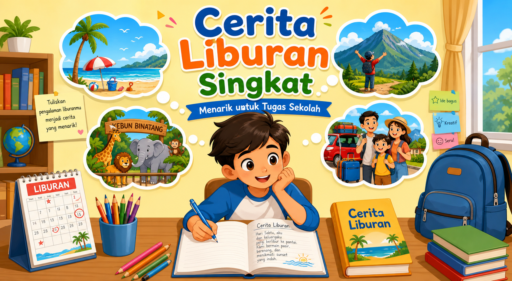 Contoh Cerita Liburan Singkat yang Menarik untuk Tugas Sekolah - liburan