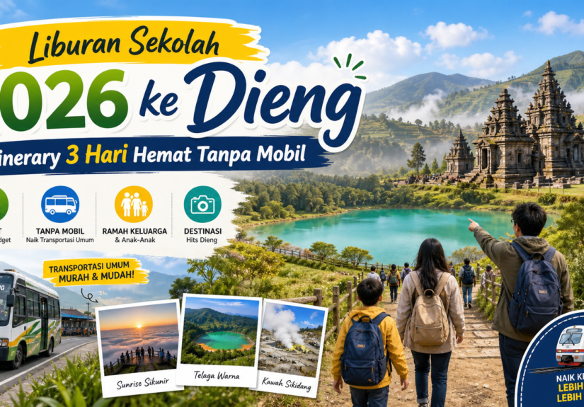 dieng - Liburan Sekolah 2026 ke Dieng: Itinerary 3 Hari Hemat Tanpa Mobil
