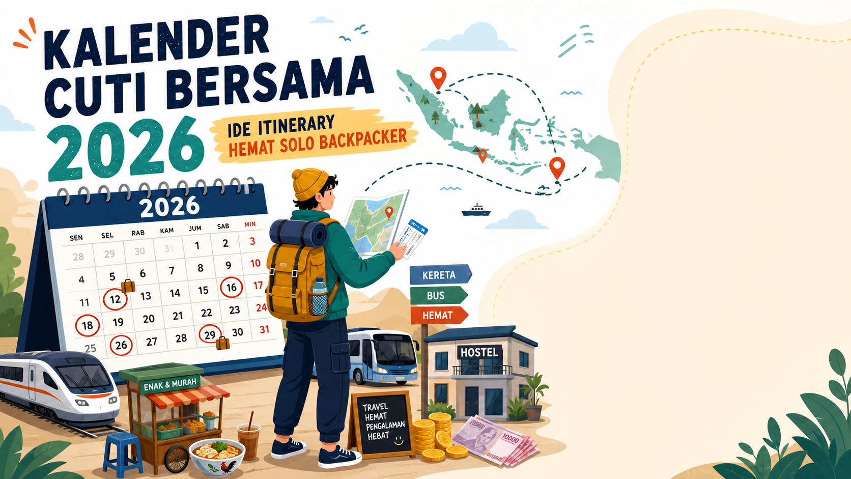 Kalender Cuti Bersama 2026: Ide Itinerary Hemat Solo Backpacker - liburan