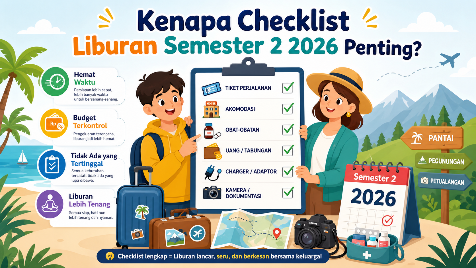 Kenapa Checklist Liburan Semester 2 2026 Penting? - liburan