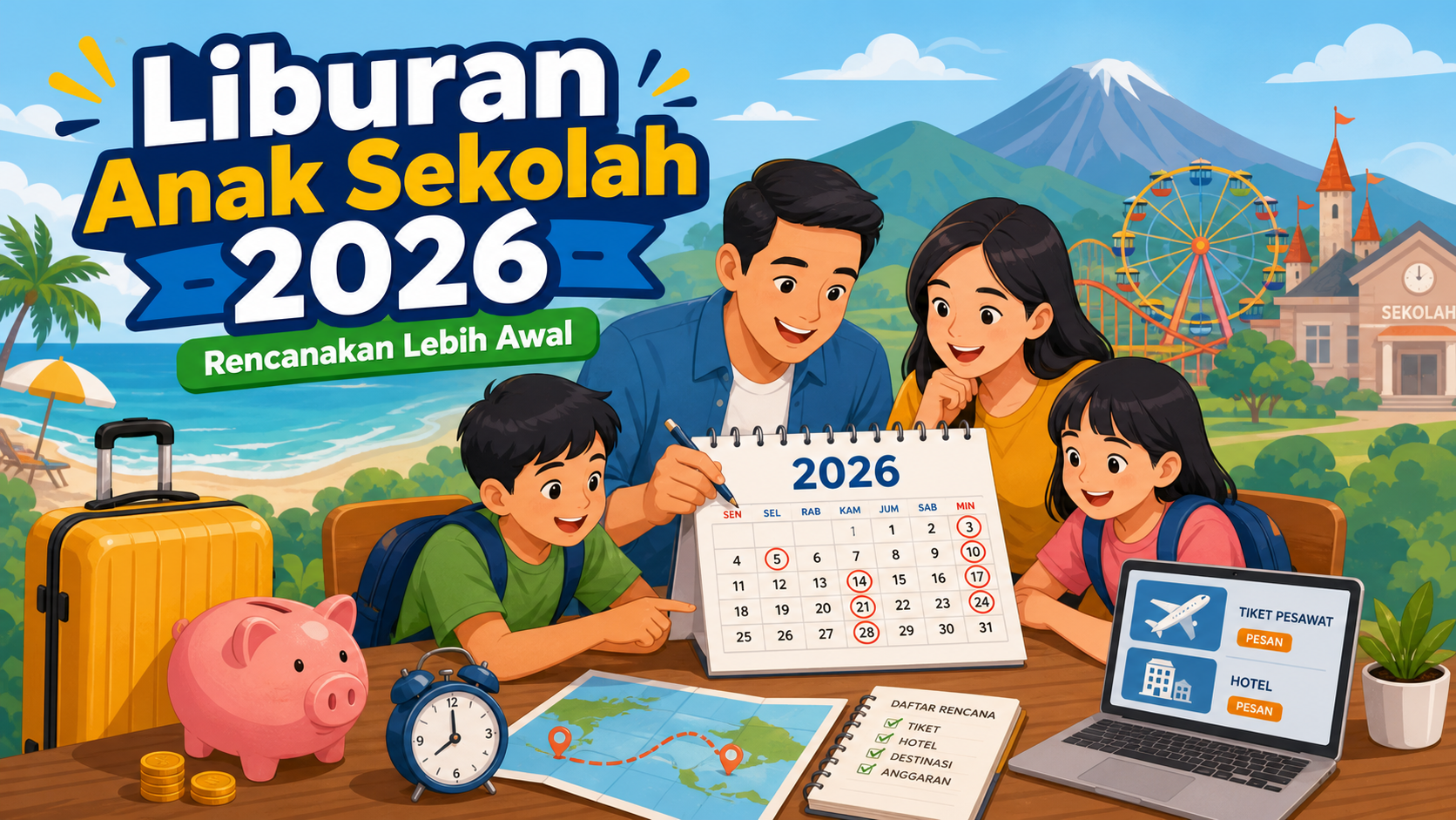 Kenapa Liburan Anak Sekolah 2026 Perlu Direncanakan Lebih Awal? - liburan