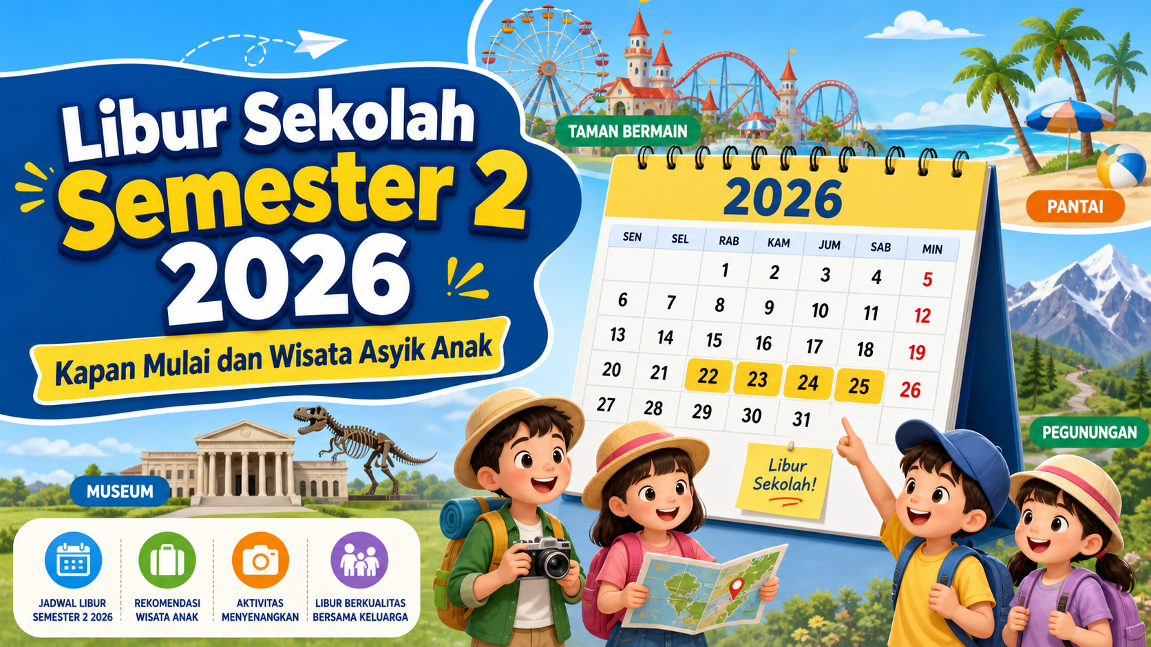 libur - Libur Sekolah Semester 2 2026: Kapan Mulai dan Wisata Asyik Anak