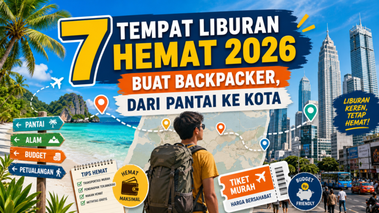 liburan - 7 Tempat Liburan Hemat 2026 buat Backpacker, dari Pantai ke Kota