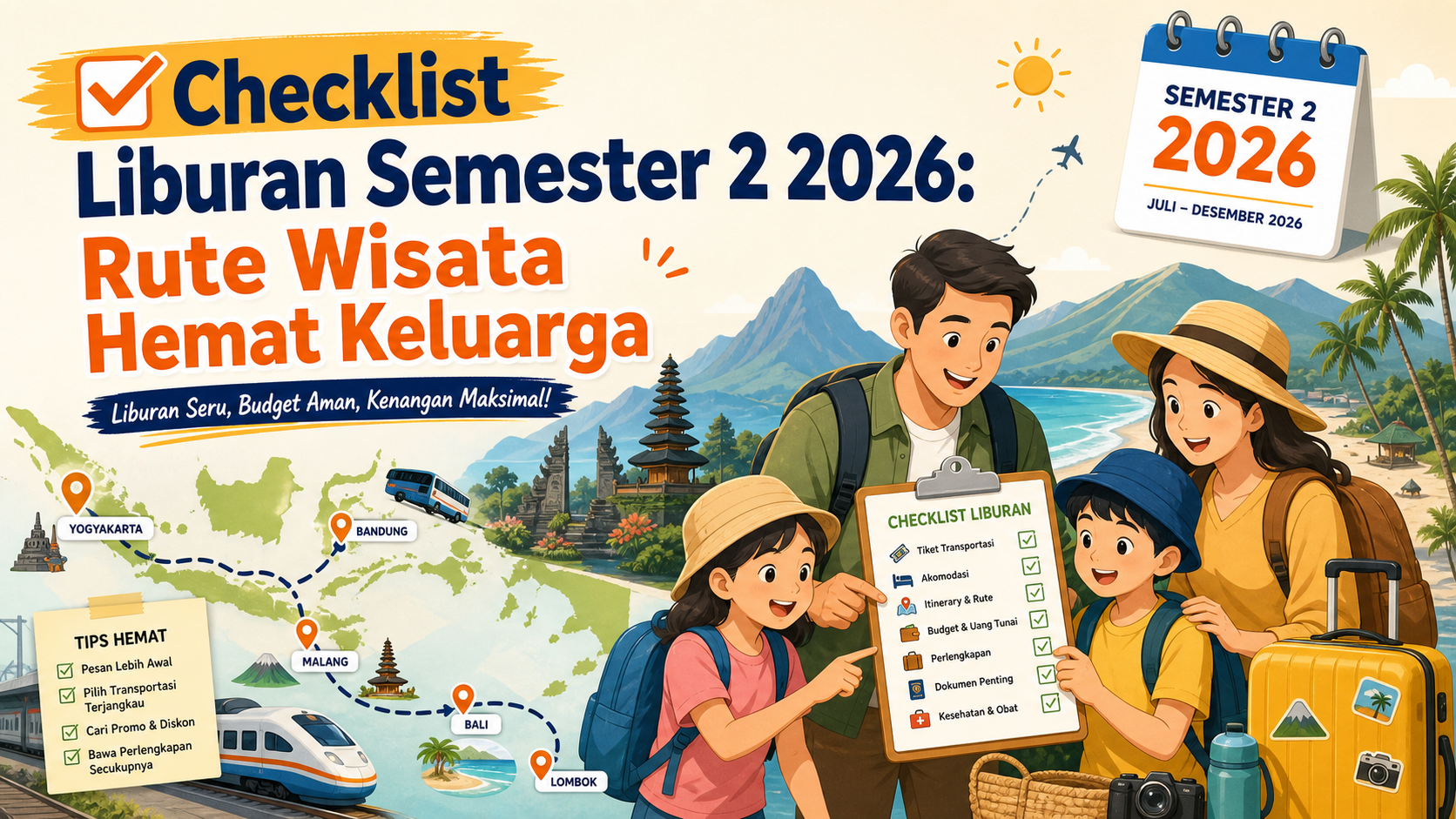liburan - Checklist Liburan Semester 2 2026: Rute Wisata Hemat Keluarga