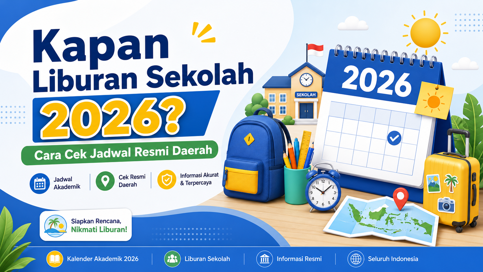 liburan - Kapan Liburan Sekolah 2026? Cara Cek Jadwal Resmi Daerah