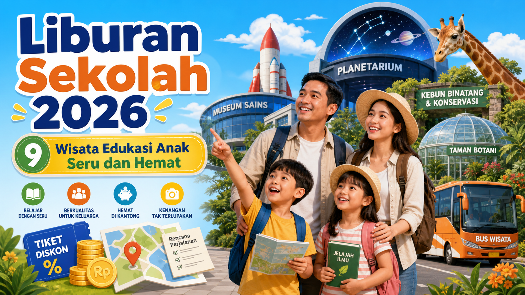 liburan - Liburan Sekolah 2026: 9 Wisata Edukasi Anak Seru dan Hemat