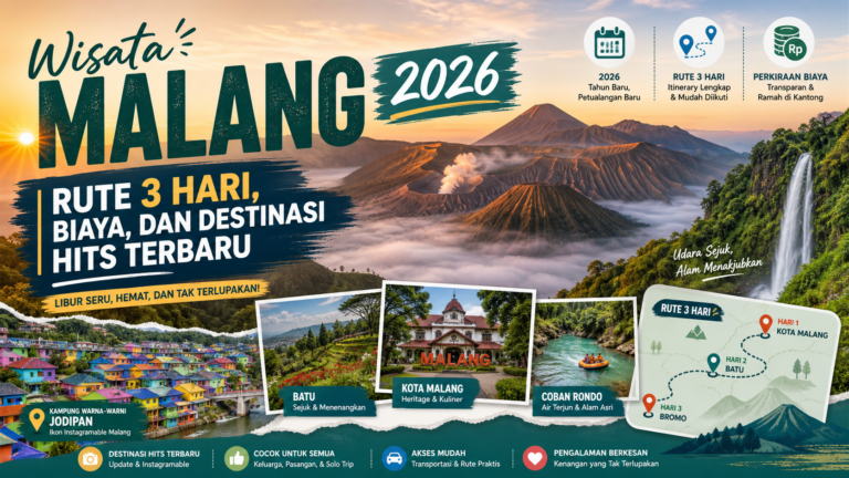 malang - Wisata Malang 2026: Rute 3 Hari, Biaya, dan Destinasi Hits Terbaru