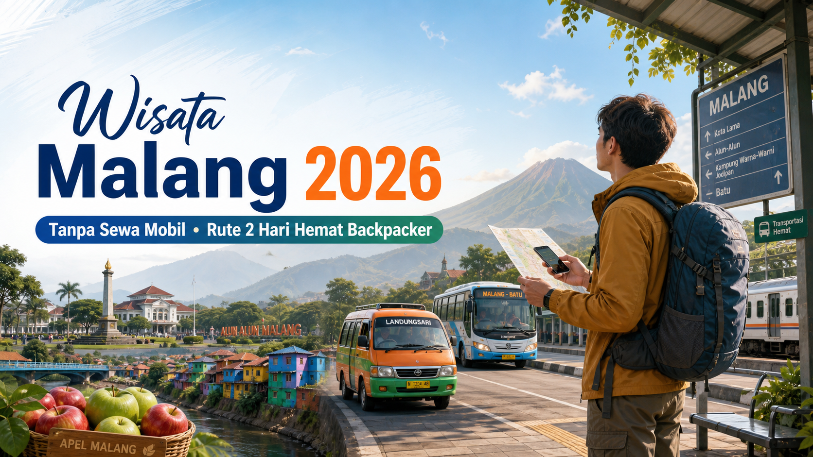 malang - Wisata Malang 2026 Tanpa Sewa Mobil: Rute 2 Hari Hemat Backpacker