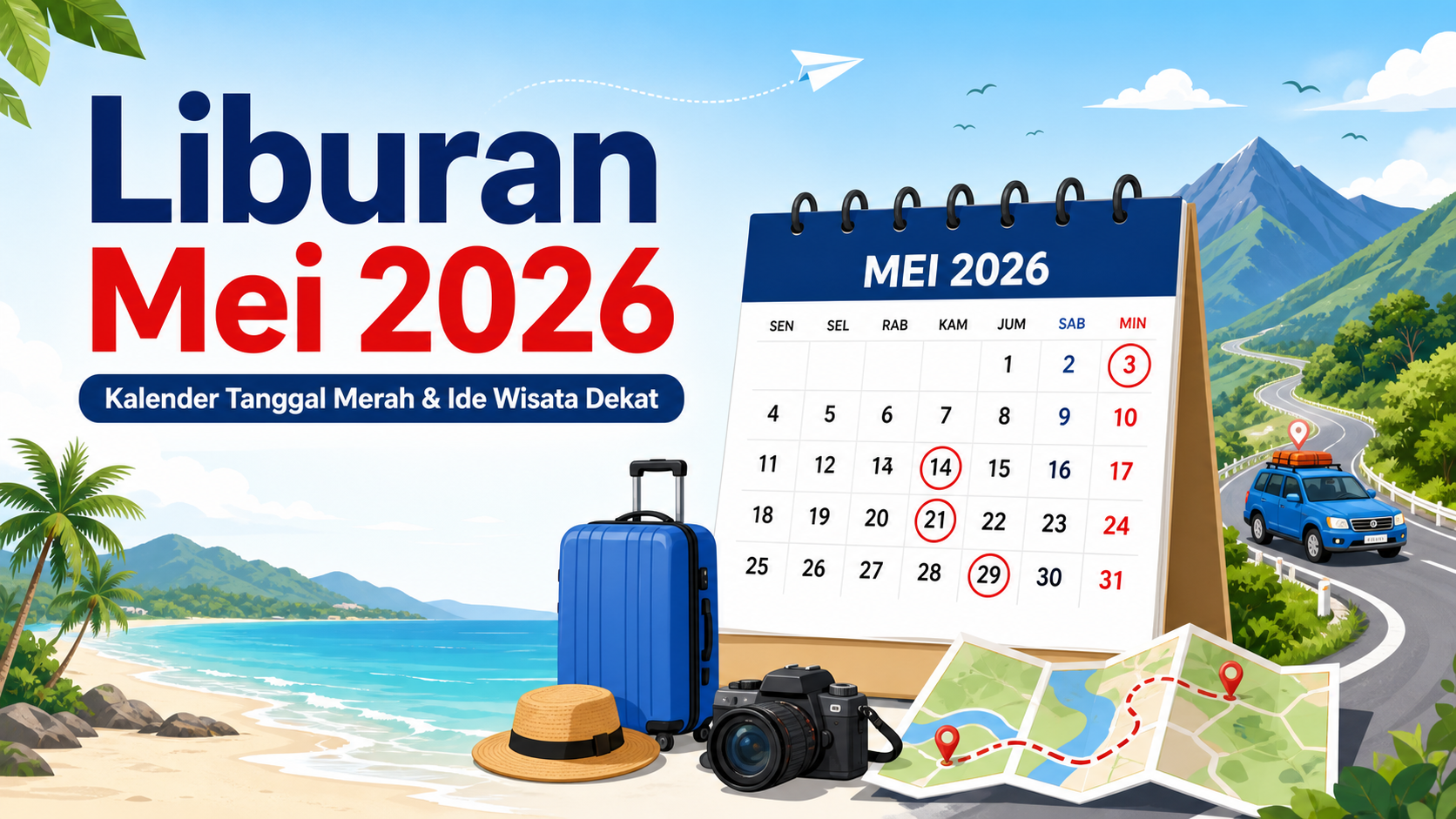 mei - Liburan Mei 2026: Kalender Tanggal Merah dan Ide Wisata Dekat