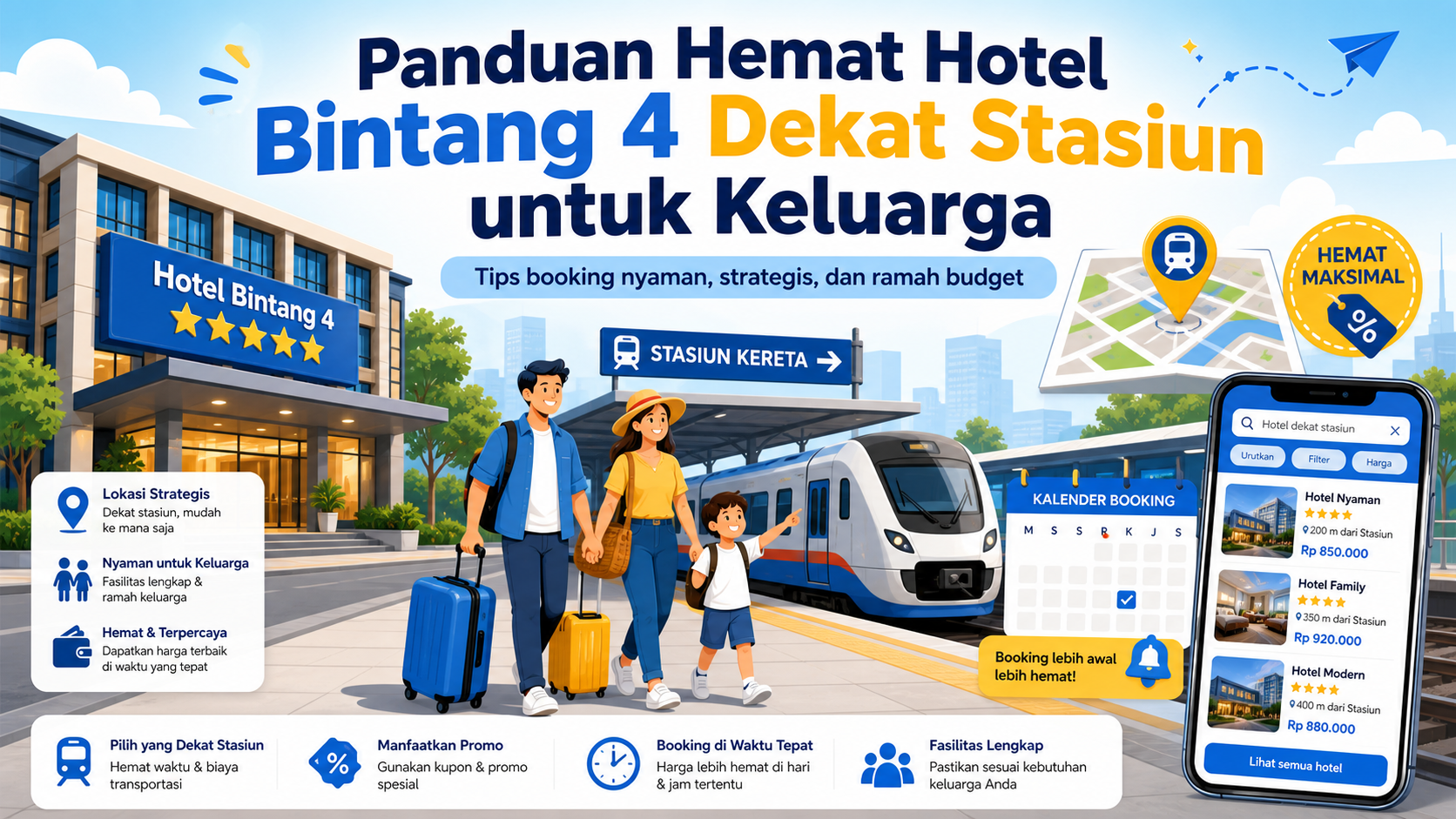 Panduan Hemat Hotel Traveloka Bintang 4 Dekat Stasiun Keluarga - traveloka