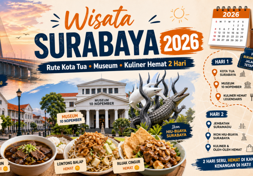 surabaya - Wisata Surabaya 2026: Rute Kota Tua, Museum, Kuliner Hemat 2 Hari