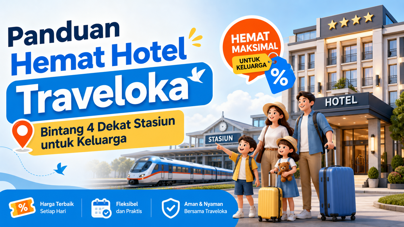 traveloka - Panduan Hemat Hotel Traveloka Bintang 4 Dekat Stasiun Keluarga