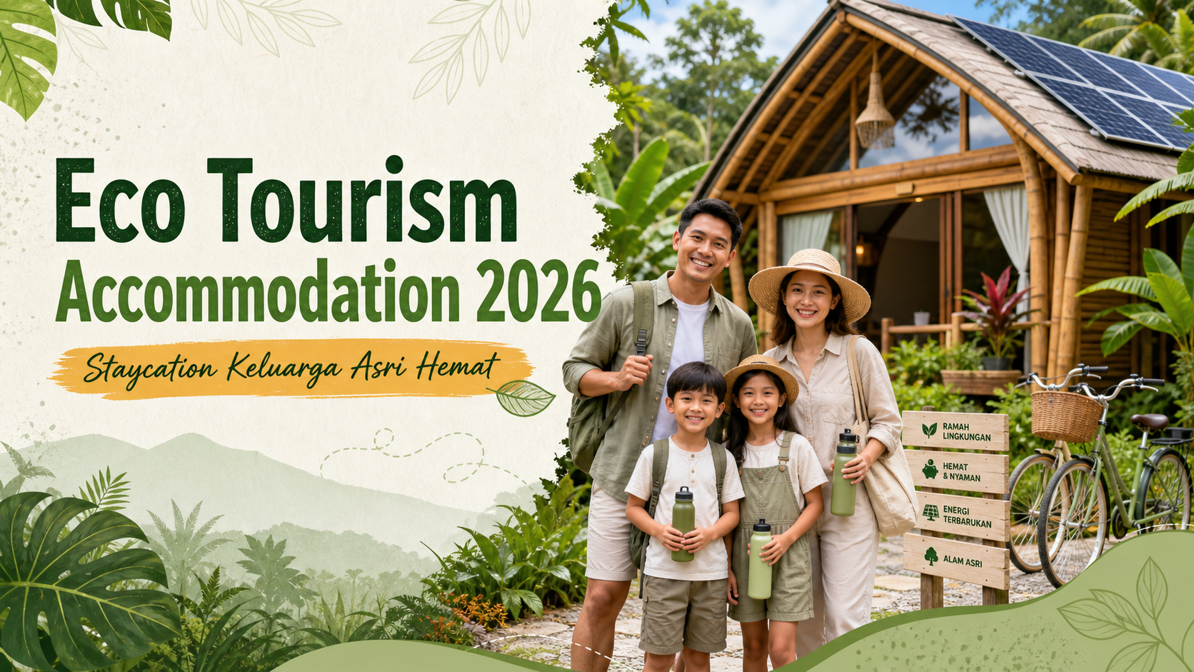 akomodasi - Eco Tourism Accommodation 2026: Staycation Keluarga Asri Hemat