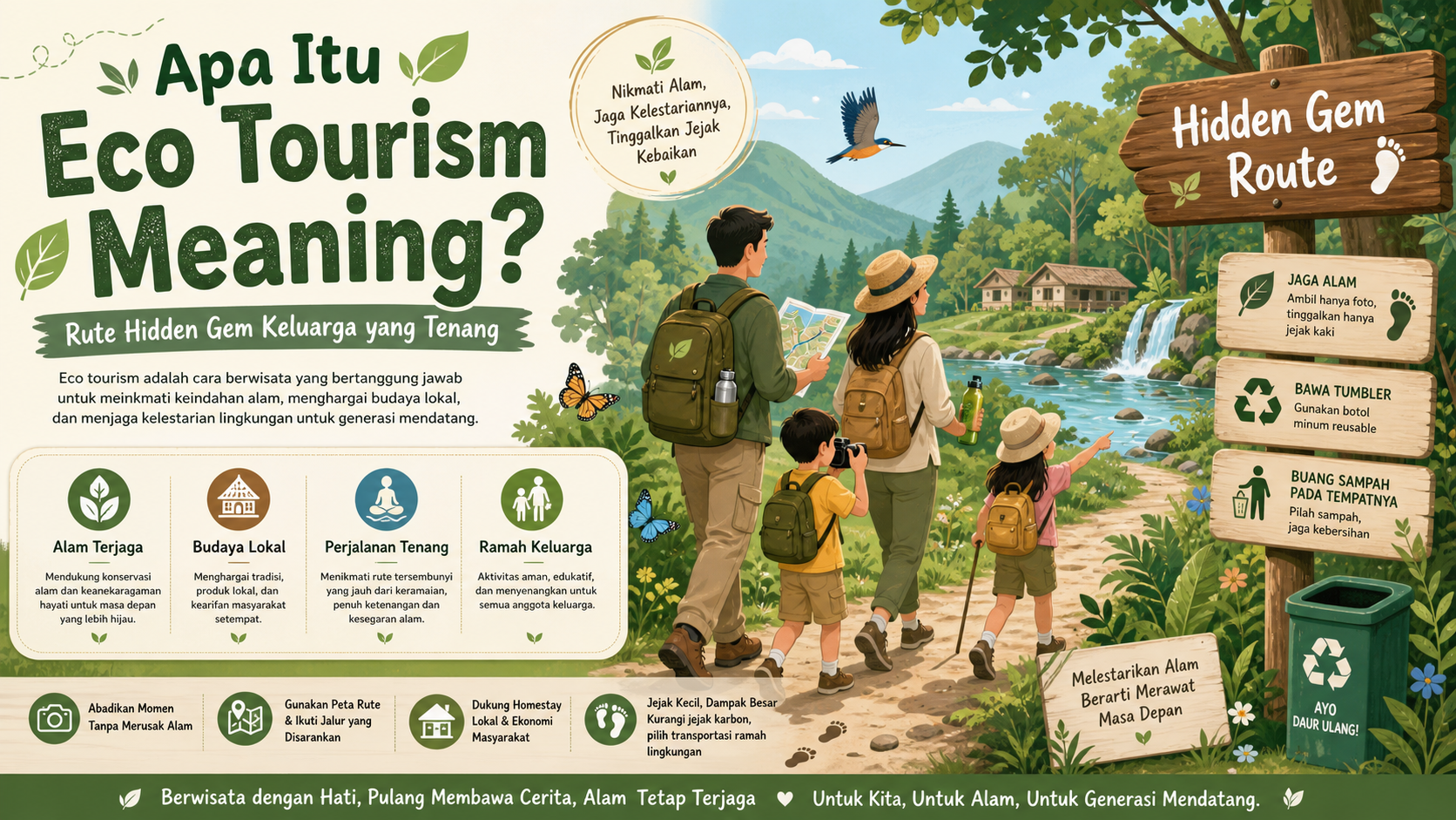 Apa Itu Eco Tourism Meaning untuk Rute Hidden Gem Keluarga yang Tenang? - ecotourism