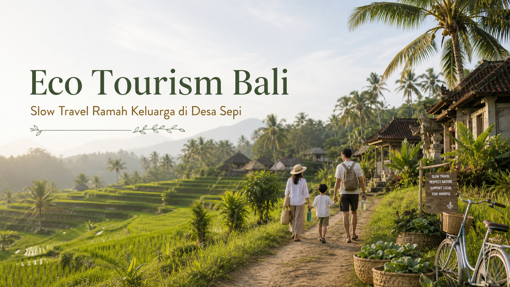 bali - Eco Tourism Bali Adalah Cara Slow Travel Ramah Keluarga di Desa Sepi