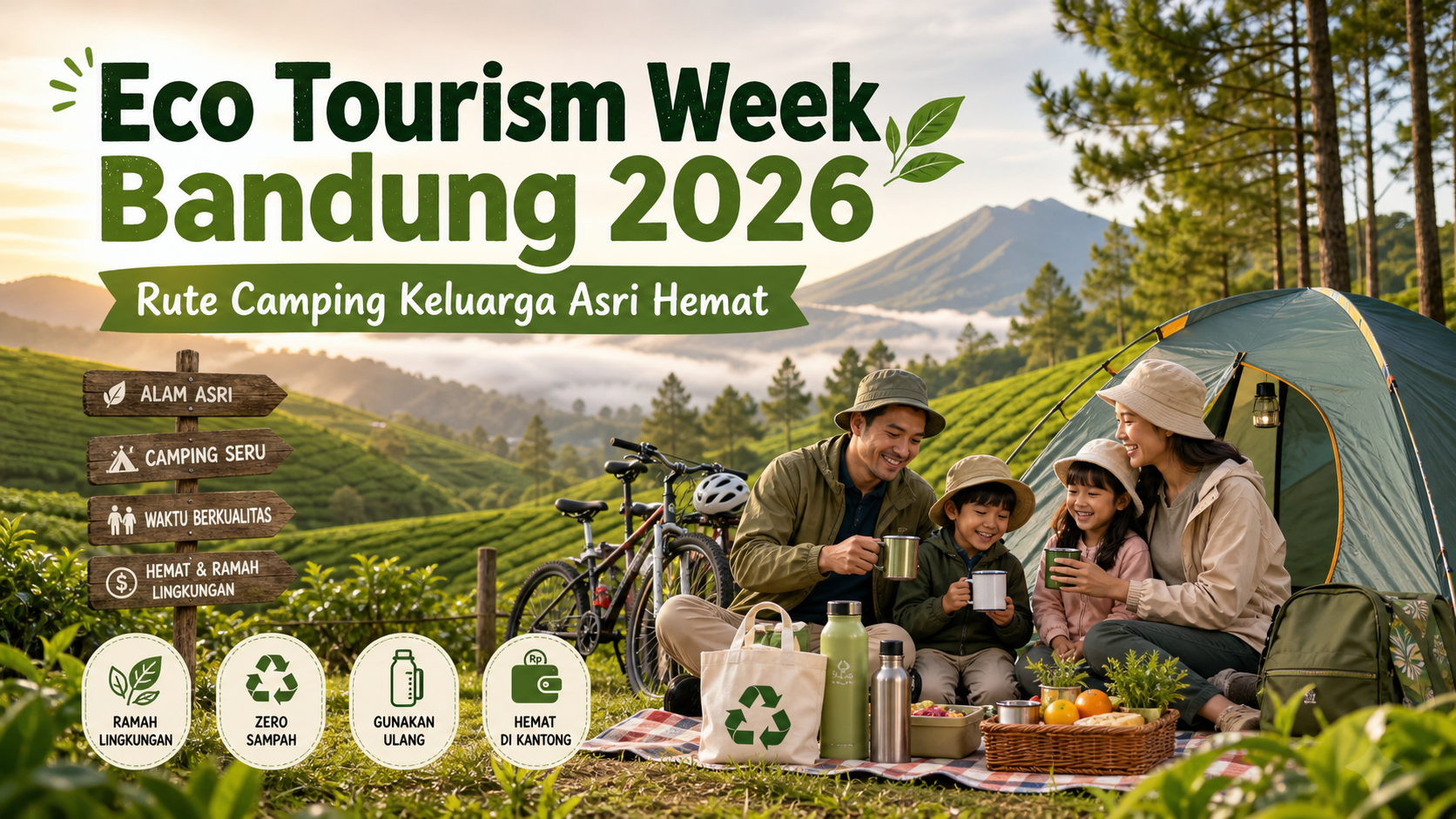 bandung - Eco Tourism Week Bandung 2026: Rute Camping Keluarga Asri Hemat