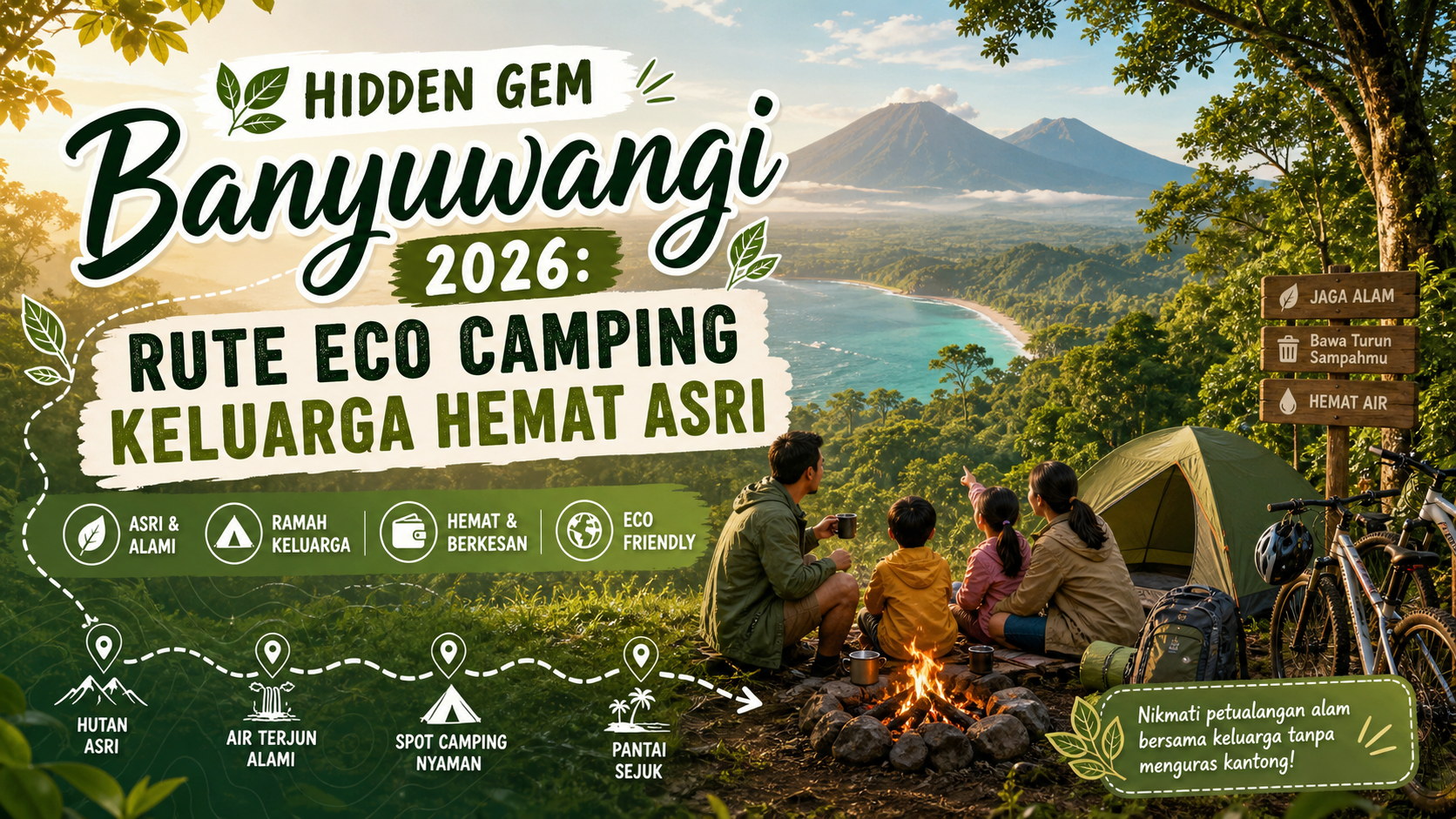 banyuwangi - Hidden Gem Banyuwangi 2026: Rute Eco Camping Keluarga Hemat Asri