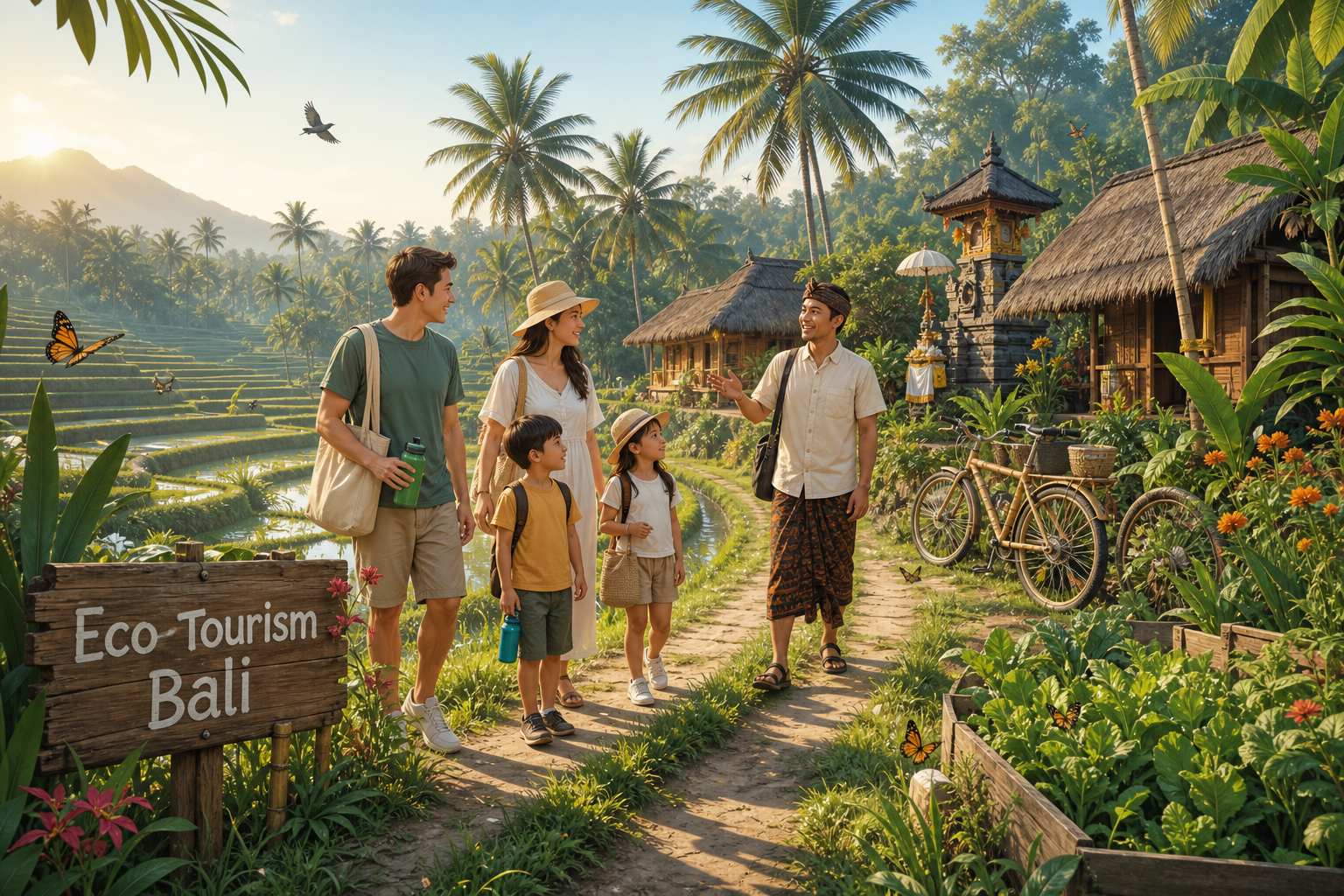 Eco Tourism Bali Adalah Cara Slow Travel Ramah Keluarga di Desa Sepi - bali