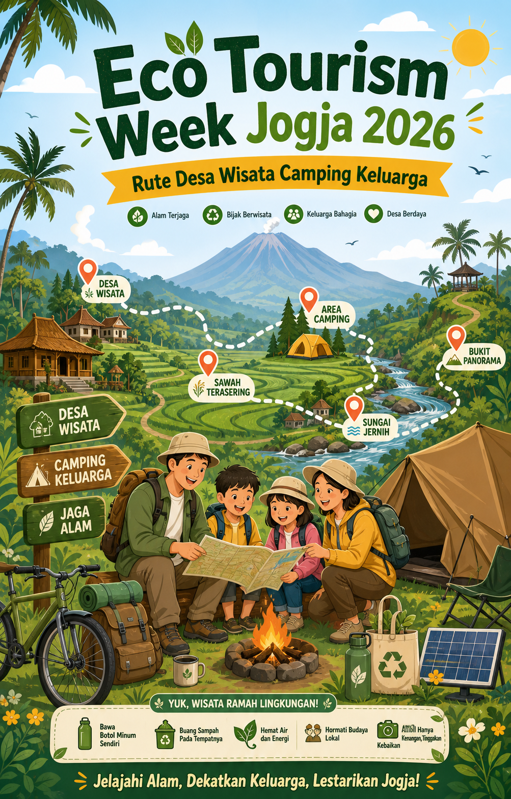 Eco Tourism Week Jogja 2026: Rute Desa Wisata Camping Keluarga - jogja