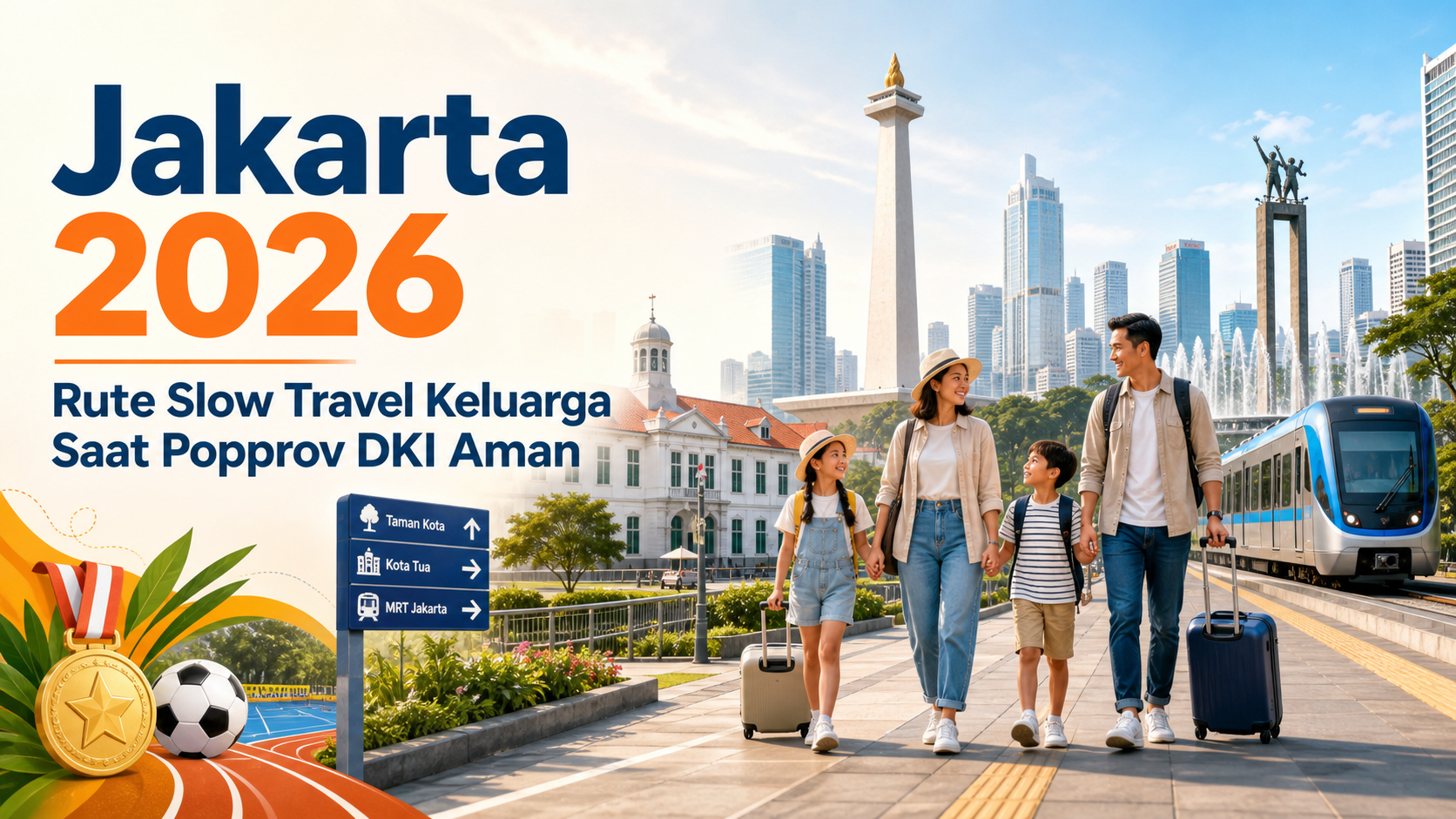 jakarta - Jakarta 2026: Rute Slow Travel Keluarga Saat Popprov DKI Aman