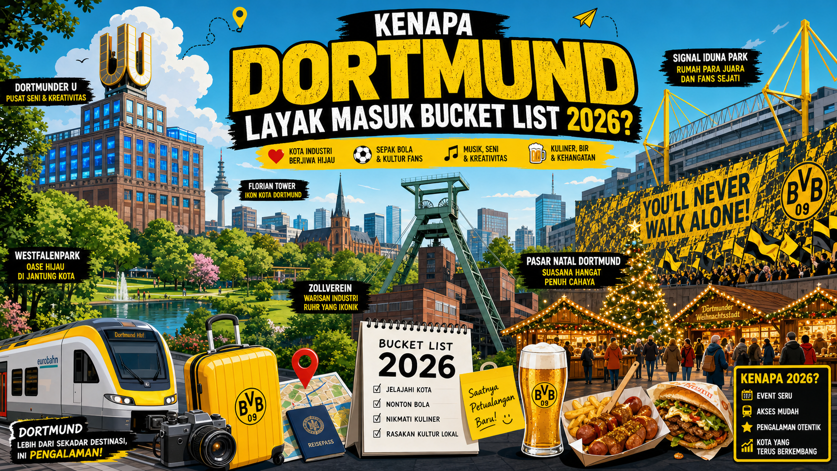 Kenapa Dortmund Layak Masuk Bucket List 2026? - dortmund
