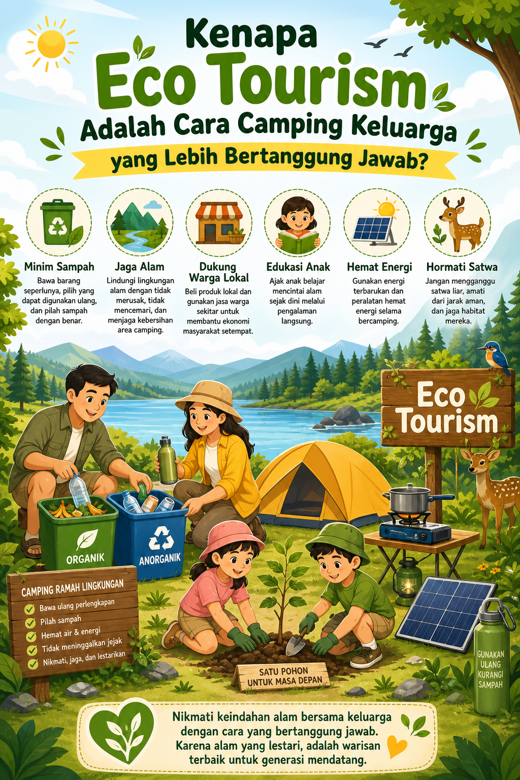 Kenapa Eco Tourism Adalah Cara Camping Keluarga yang Lebih Bertanggung Jawab? - ekowisata