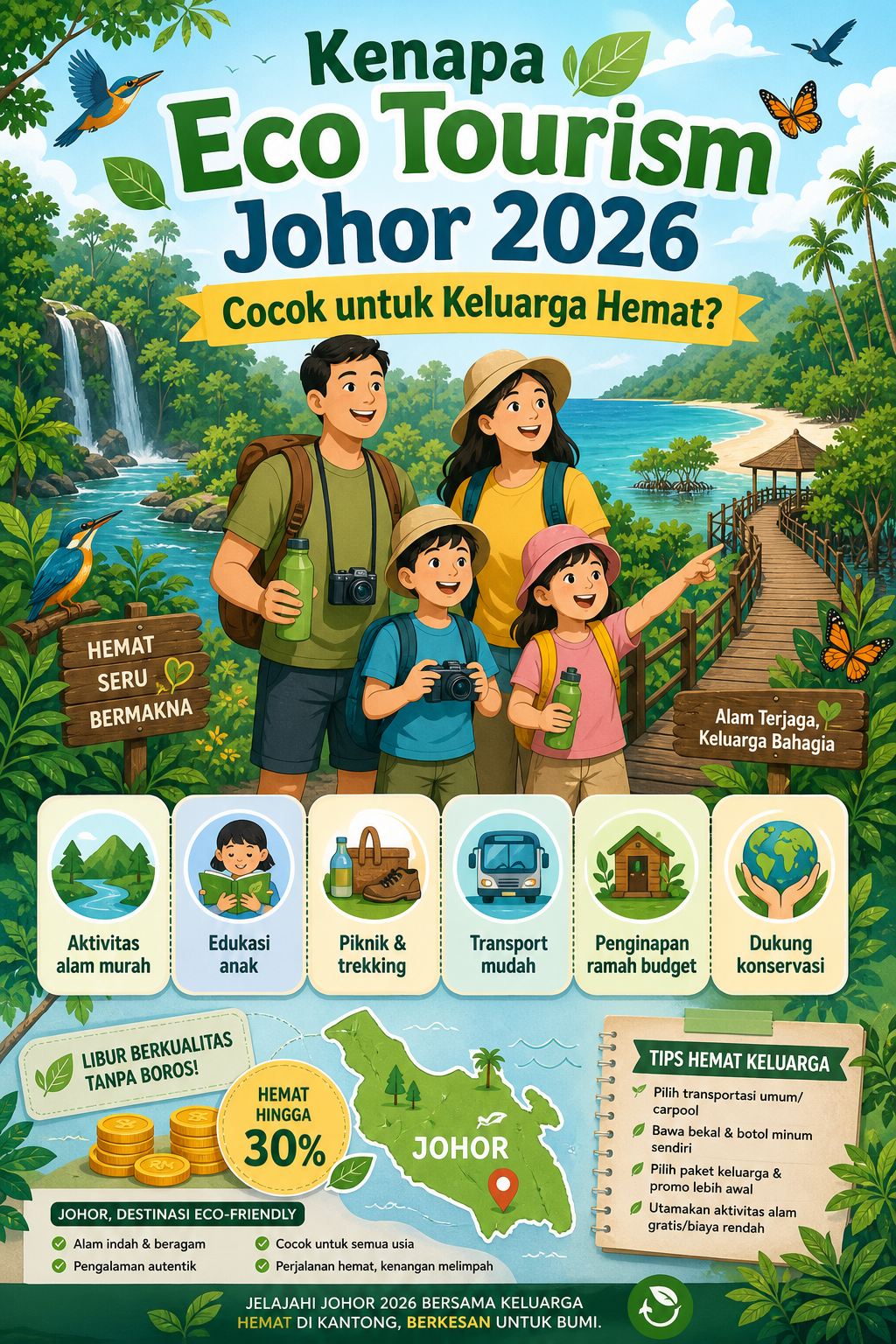 Kenapa Eco Tourism Johor 2026 Cocok untuk Keluarga Hemat? - johor