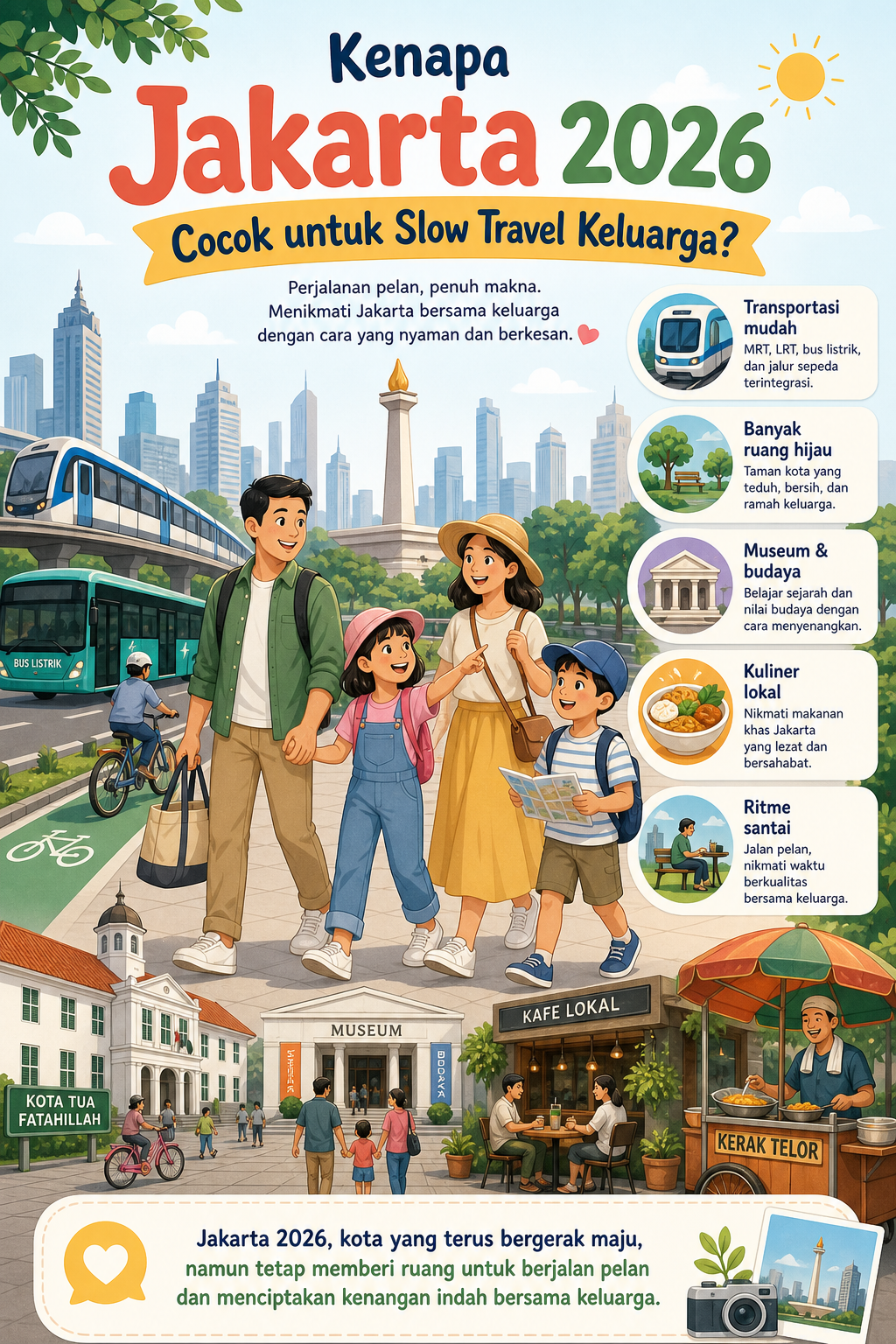 Kenapa Jakarta 2026 Cocok untuk Slow Travel Keluarga? - jakarta