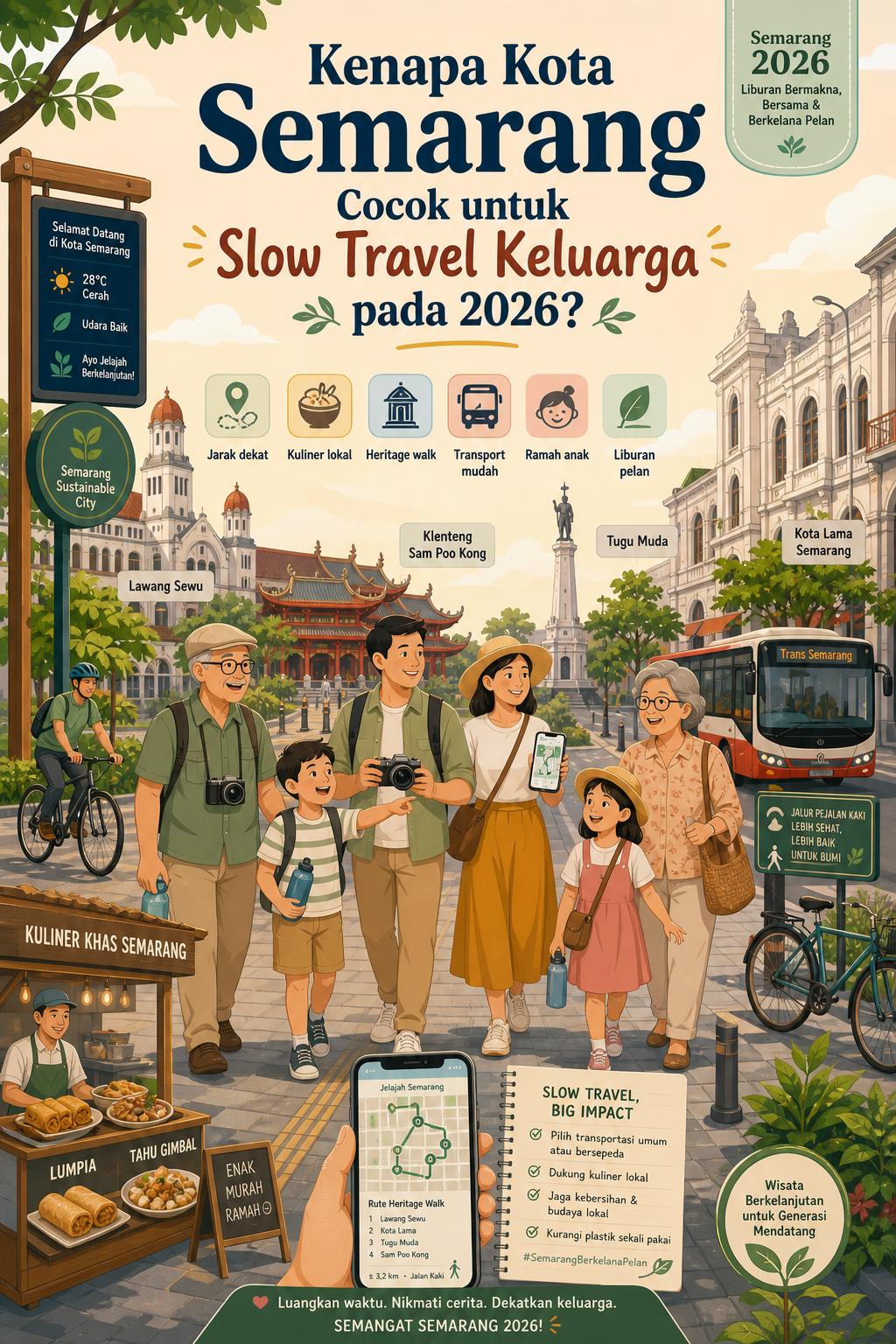 Kenapa Kota Semarang Cocok untuk Slow Travel Keluarga pada 2026? - semarang