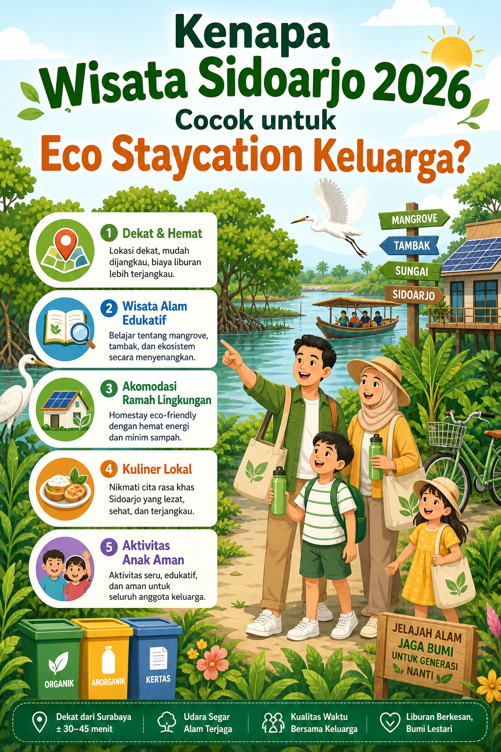 Kenapa Wisata Sidoarjo 2026 Cocok untuk Eco Staycation Keluarga? - sidoarjo