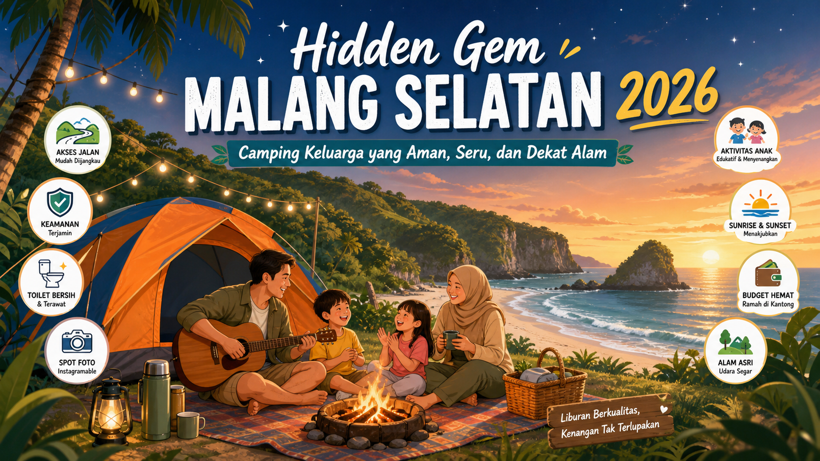 Mengapa Hidden Gem Malang Selatan 2026 Cocok untuk Camping Keluarga - malang