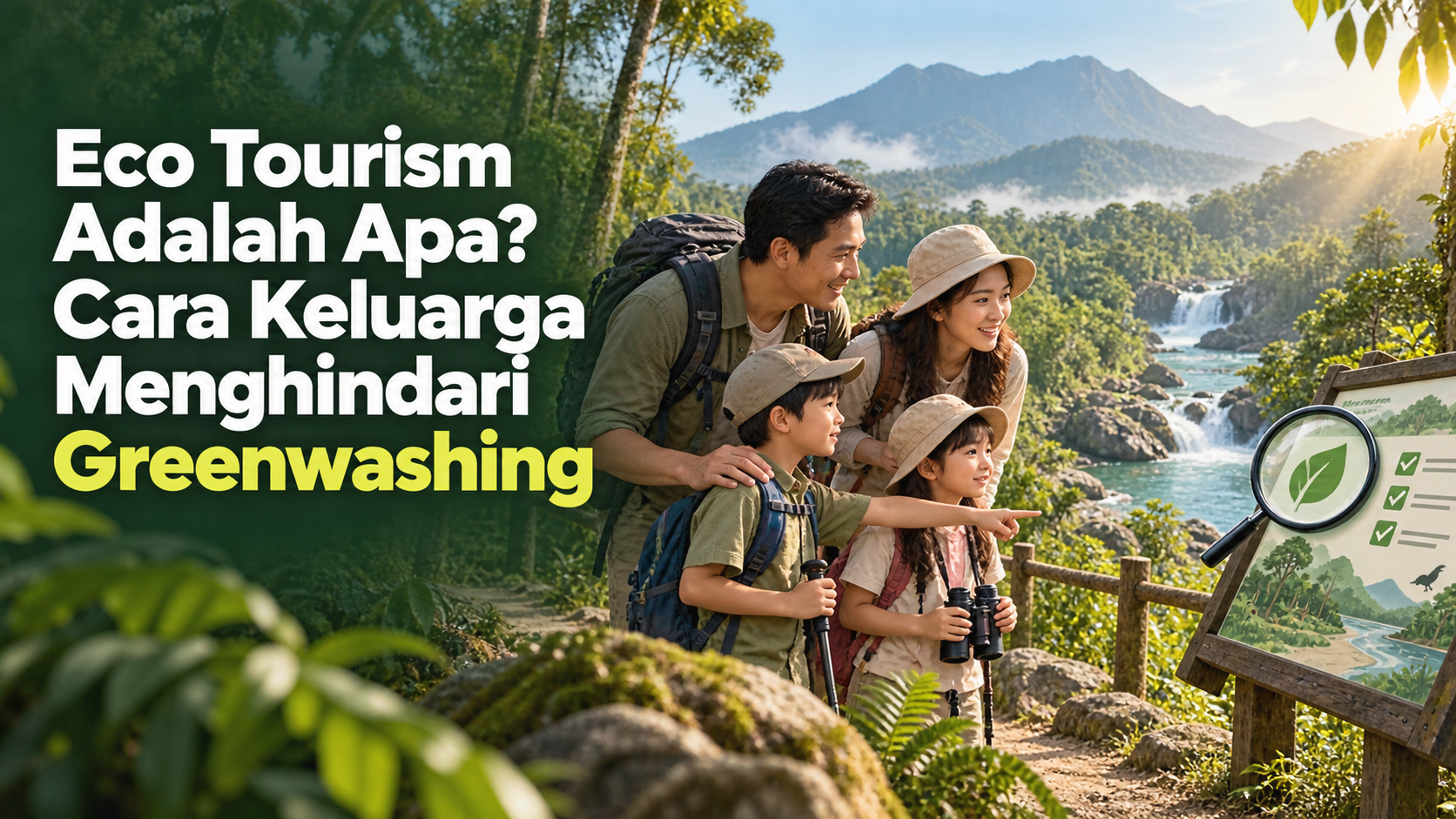 ekowisata - Eco Tourism Adalah Apa? Cara Keluarga Menghindari Greenwashing