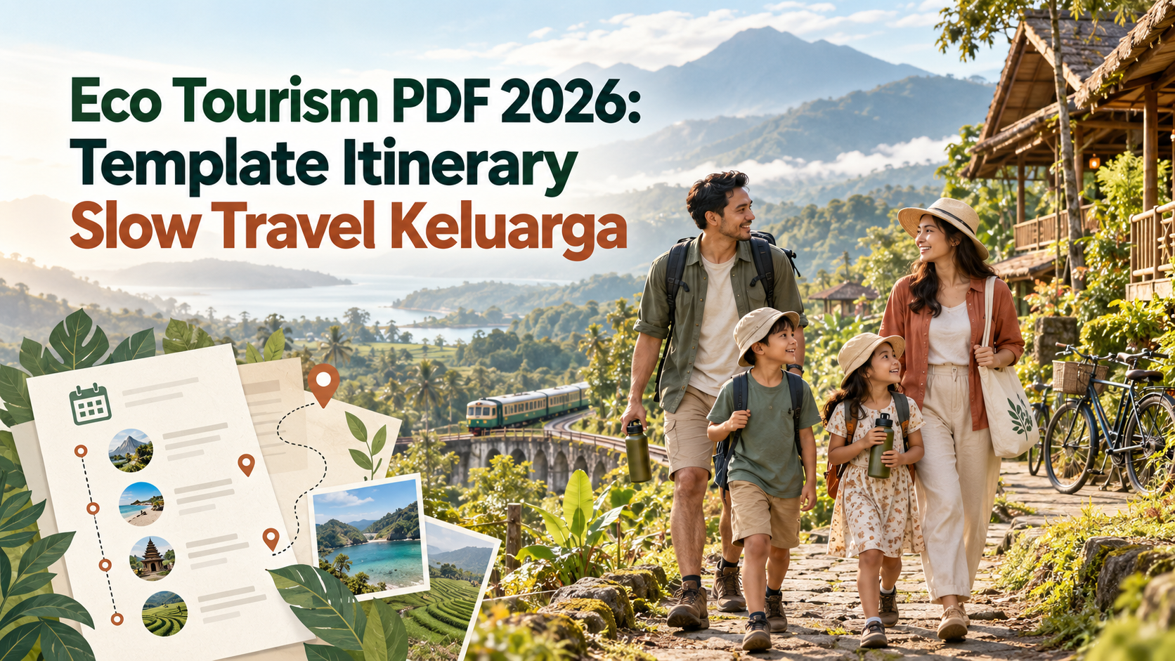 ekowisata - Eco Tourism PDF 2026: Template Itinerary Slow Travel Keluarga