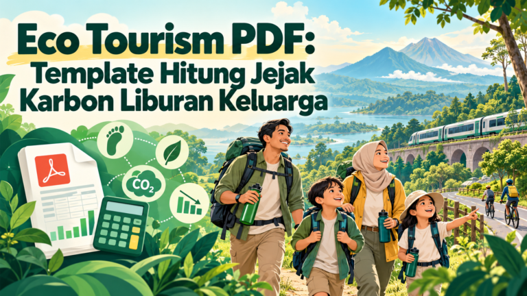 ekowisata - Eco Tourism PDF: Template Hitung Jejak Karbon Liburan Keluarga